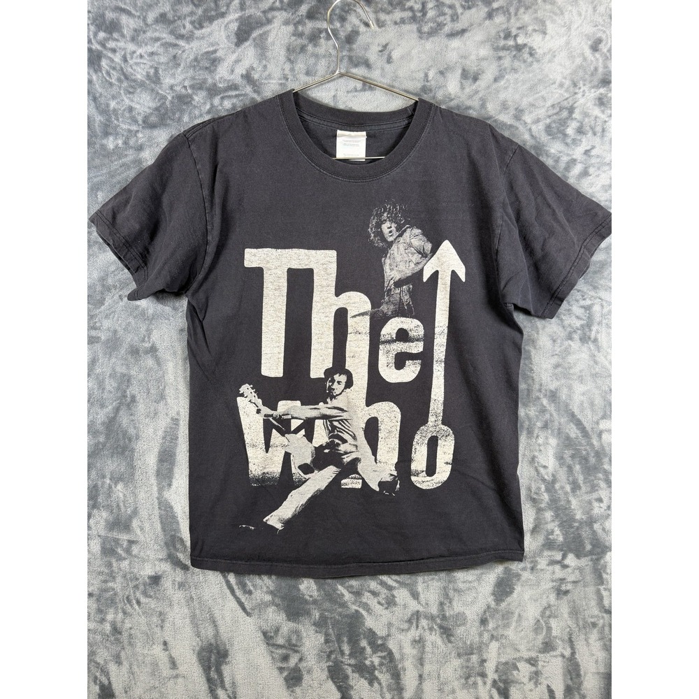 The Who Shirt Mens M Black Hanes Heavyweight Band Graphic Tee Rock Music